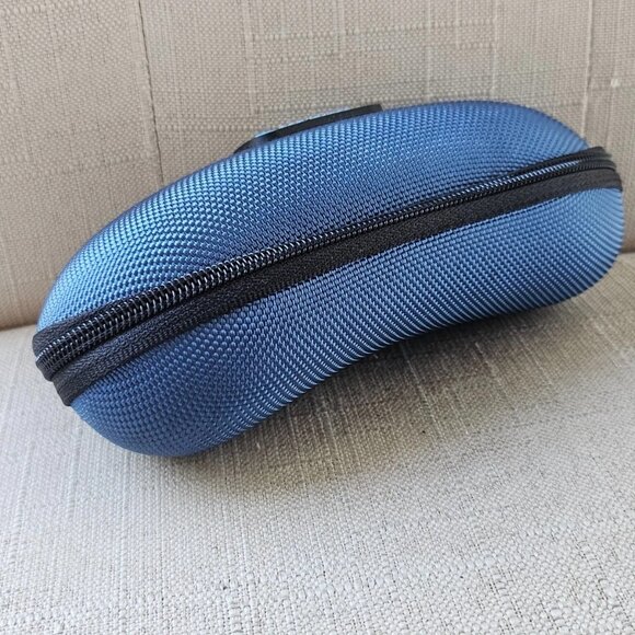 Hobie Eyeglasses Case Zip Around Semi Hard Case Blue Tone Case only - Picture 5 of 11